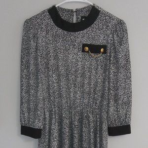 Vintage Whirlaway black/white dress-sz 6